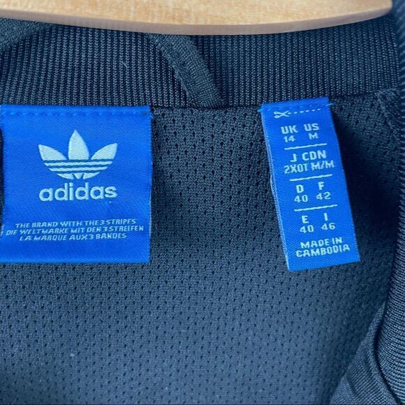 ADIDAS Originals Black Trefoil Zip Jacket Medium - Picture 4 of 8